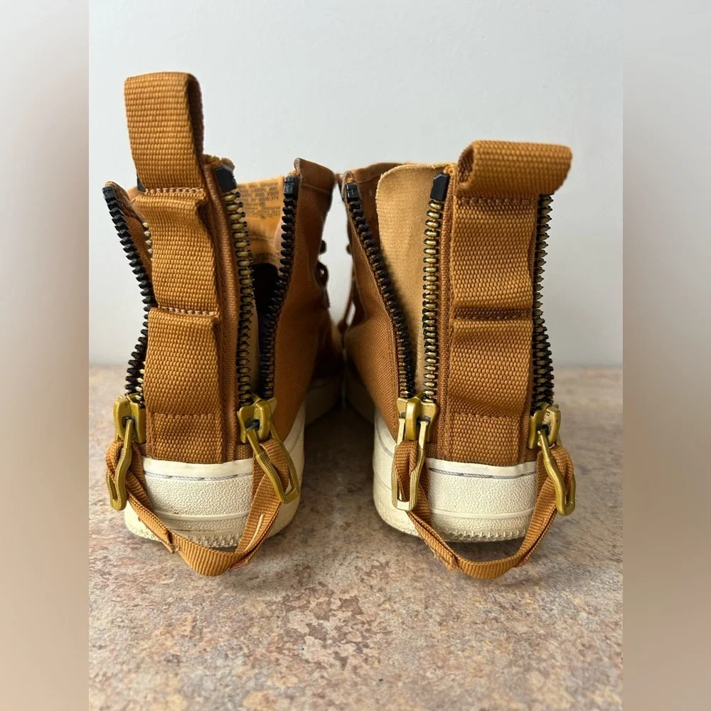 Nike Air SF AF1 Brown canvas high top sneakers size 5Y - Picture 7 of 12
